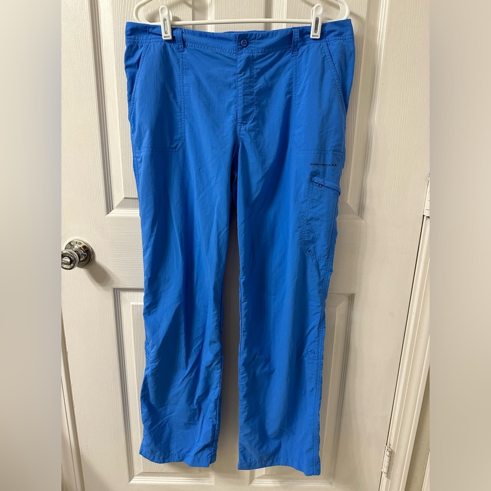 Columbia Women’s Aruba Roll-Up Pants, Size 14, Harbor Blue